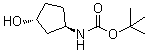 结构式 CAS# 1290191-64-8, N-[(1R,3R)-3-羟基环戊基]氨基甲酸叔丁酯