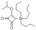 结构式 CAS# 129034-70-4, 3-(1-甲基乙氧基)-4-(三丁基锡烷基)-3-环丁烯-1,2-二酮