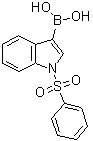 结构式 CAS# 129271-98-3, 1-苯磺酰基-1H-吲哚-3-硼酸