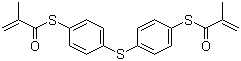 结构式 CAS# 129283-82-5, 4,4'-二巯基二苯硫醚双甲基丙烯酸酯
