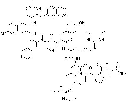structure of CAS# 129311-55-3, Ganirelix
