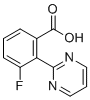 structure of CAS# 1293285-04-7, 3-Fluoro-2-(pyrimidin-2-yl)benzoic acid