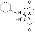 structure of CAS# 129580-63-8, Satraplatin;Bis(acetato-O)amminedichloro(cyclohexanamine)-pt; Platinum (lV) cis-dichloro-trans-bis(acetato-O)ammine(cyclohexanamine)