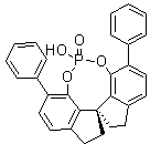 structure of CAS# 1297613-72-9, (11aR)-10,11,12,13-Tetrahydro-5-hydroxy-3,7-diphenyl-diindeno[7,1-de:1',7'-fg][1,3,2]dioxaphosphocin-5-oxide