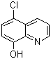 structure of CAS# 130-16-5, 5-Chloro-8-hydroxyquinoline;5-Chloro-8-quinolinol; Cloxiquine