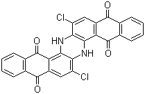 structure of CAS# 130-20-1, Vat Blue 6;7,16-Dichloro-6,15-dihydroanthrazine-5,9,14,18-tetrone