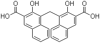 structure of CAS# 130-85-8, Pamoic acid;4,4'-Methylenebis[3-hydroxy-2-naphthalenecarboxylic acid]; Embonic acid