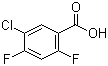 structure of CAS# 130025-33-1, 5-Chloro-2,4-difluorobenzoic acid