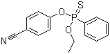 structure of CAS# 13067-93-1, Cyanofenphos;Cyanophenphos; Monsanto CP-19699; O-Ethyl O-(4-cyanophenyl) phenylphosphonothioate; OMS 870; S 4087; SUD; Surazon; Surecide