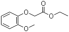 结构式 CAS# 13078-21-2, 2-(2-甲氧基苯氧基)乙酸乙酯