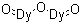 Dysprosium oxide molecular structure (CAS 1308-87-8)