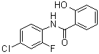 结构式 CAS# 1308631-40-4, N-(4-氯-2-氟苯基)-2-羟基苯甲酰胺