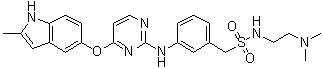 结构式 CAS# 1308672-74-3, 索凡替尼