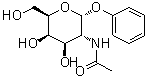 structure of CAS# 13089-18-4, Phenyl 2-acetamido-2-deoxy-alpha-D-galactopyranoside;N-acetyl-alpha-D-galactosaminoside; Phenyl alpha-N-acetylgalactosaminide