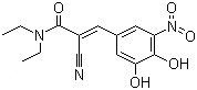 structure of CAS# 130929-57-6, Entacapone;2-Cyano-3-(5-dihydroxyamino-3,4-dioxo-1-cyclohexa-1,5-dienyl)-N,N-diethyl-prop-2-enamide