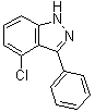 structure of CAS# 13097-02-4, 4-Chloro-3-phenyl-1H-indazole