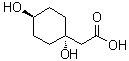 structure of CAS# 1310146-00-9, trans-1,4-Dihydroxycyclohexaneacetic acid