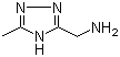 structure of CAS# 131052-49-8, 3-(Aminomethyl)-5-methyl-4H-1,2,4-triazole;3-Methyl-1H-1,2,4-triazole-5-methanamine