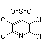 structure of CAS# 13108-52-6, Methyl 2,3,5,6-tetrachloro-4-pyridyl sulfone ;2,3,5,6-Tetrachloro-4-(methylsulphonyl)pyridine; Tetrachloro-4-(methylsulfonyl)pyridine