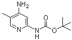 structure of CAS# 1311254-79-1, 4-Amino-2-(Boc-amino)-5-methylpyridine