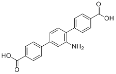 structure of CAS# 1312703-28-8, 2'-Amino-[1,1':4',1''-terphenyl]-4,4''-dicarboxylic acid;4-[3-amino-4-(4-carboxyphenyl)phenyl]benzoic acid