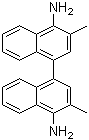 structure of CAS# 13138-48-2, 3,3'-Dimethylnaphthidine;3,3'-Dimethyl-(1,1'-binaphthalene)-4,4'-diamine