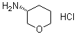 structure of CAS# 1315500-31-2, (3R)-Tetrahydro-2H-pyran-3-amine hydrochloride (1:1)