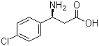 structure of CAS# 131690-60-3, (S)-3-Amino-3-(4-chlorophenyl)propionic acid;(3S)-3-amino-3-(4-chlorophenyl)propanoic acid