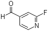 结构式 CAS# 131747-69-8, 2-氟吡啶-4-甲醛; 2-氟-4-吡啶甲醛
