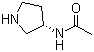 结构式 CAS# 131900-62-4, (3S)-(+)-3-乙酰胺基吡咯烷