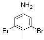 structure of CAS# 13194-73-5, 4-Amino-2,6-dibromotoluene;(3,5-Dibromo-4-methylphenyl)amine; 3,5-Dibromo-4-methylaniline