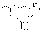 structure of CAS# 131954-48-8, Polyquaternium-28;N,N,N-Trimethyl-3-((2-methyl-1-oxo-2-propenyl)amino)-1-propanaminium chloride polymer with 1-ethenyl-2-pyrrolidinone