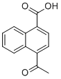 结构式 CAS# 131986-05-5, 4-乙酰基萘-1-羧酸