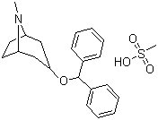Benztropine mesylate molecular structure (CAS 132-17-2)