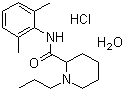 structure of CAS# 132112-35-7, Ropivacaine hydrochloride ;(S)-N-(2,6-dimethylphenyl)-1-propylpiperidine-2-carboxamide hydrochloride