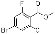 结构式 CAS# 1321613-02-8, 4-溴-2-氯-6-氟苯甲酸甲酯