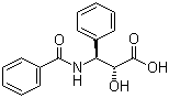 structure of CAS# 132201-33-3, N-Benzoyl-(2R,3S)-3-phenylisoserine;(2R,3S)-3-Benzoylamino-2-hydroxy-3-phenylpropionic acid