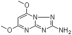 structure of CAS# 13223-43-3, 2-Amino-5,7-dimethoxy-1,2,4-triazolo[1,5-a]pyrimidine;5,7-dimethoxy-[1,2,4]triazolo[1,5-a]pyrimidin-2-amine