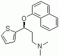 structure of CAS# 132335-46-7, (S)-(+)-N,N-Dimethyl-3-(1-naphthalenyloxy)-3-(2-thienyl)propanamine