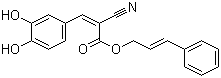 Cinnamyl 3,4-dihydroxy-alpha-cyanocinnamate molecular structure (CAS 132465-11-3)