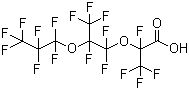 结构式 CAS# 13252-14-7, 全氟-2,5-二甲基-3,6-二氧杂壬酸