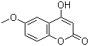 结构式 CAS# 13252-84-1, 4-羟基-6-甲氧基香豆素