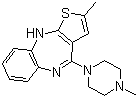 structure of CAS# 132539-06-1, Olanzapine;2-Methyl-4-(4-methyl-1-piperazinyl)-10H-thieno[2,3-b][1,5]benzodiazepine; Lanzac; Zyprexa