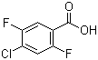 结构式 CAS# 132794-07-1, 2,5-二氟-4-氯苯甲酸