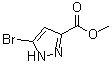 结构式 CAS# 1328893-17-9, 5-溴-1H-吡唑-3-羧酸甲酯