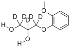 structure of CAS# 1329563-41-8, rac Guaifenesin-[d5];3-(2-Methoxyphenoxy)-1,2-(D5)propanediol