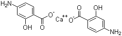 structure of CAS# 133-15-3, Calcium 4-aminosalicylate;4-Aminosalicylic acid calcium salt