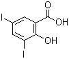 3,5-Diiodosalicylic acid molecular structure (CAS 133-91-5)