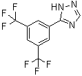 structure of CAS# 1333154-10-1, 5-[3,5-Bis(trifluoromethyl)phenyl]-1H-1,2,4-triazole