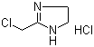 structure of CAS# 13338-49-3, 2-(Chloromethyl)-4,5-dihydro-1H-imidazole hydrochloride
